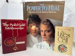 Lot Of 3 Medical Related Books POWER TO HEAL, SOLID GOLD STETHOSCOPE, A CELL - Bild 1 von 20