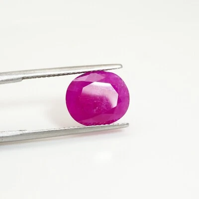 Natural Ruby 5.54 Ct Red Cushion Cut Heated Loose Gemstone from Mozambique - Image 1 of 4