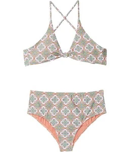 O'Neill Kids Alexa Tile Knot Top Set Canyon Clay 12 Big Kids - Picture 1 of 2
