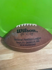 DALLAS COWBOYS AUTOGRAPHED AUTHENTIC FOOTBALL TONY DORSETT & CHARLES HALEY - Picture 1 of 4