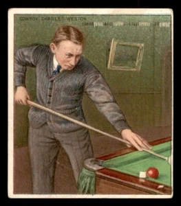 1910 T218 Champions Boxen #149 Charles Weston (Billard) sehr guter Zustand *e1 - Bild 1 von 2