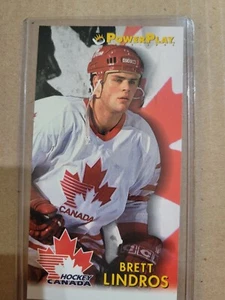 Fleer PowerPlay #486 1993-94 Brett Lindros - Canadá - Imagen 1 de 2