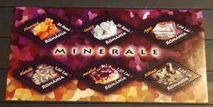 ROMÂNIA MINERALS M/SHEET PERFORED MNH - Picture 1 of 1
