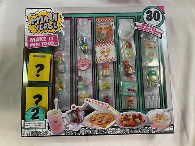 Mini paquete múltiple de alimentos MGA s Miniverse Make It, coleccionables, hágalo usted mismo, juego de resina 30 piezas Foto 1 de 3
