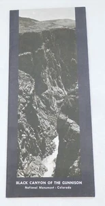 Vintage 1960's Colorado "Black Canyon of the Gunnison" Map 1965 - Picture 1 of 4