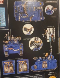 Warhammer World esclusivo serbatoio comando Rhino Primaris upgrade 40k Space Marines - Foto 1 di 2