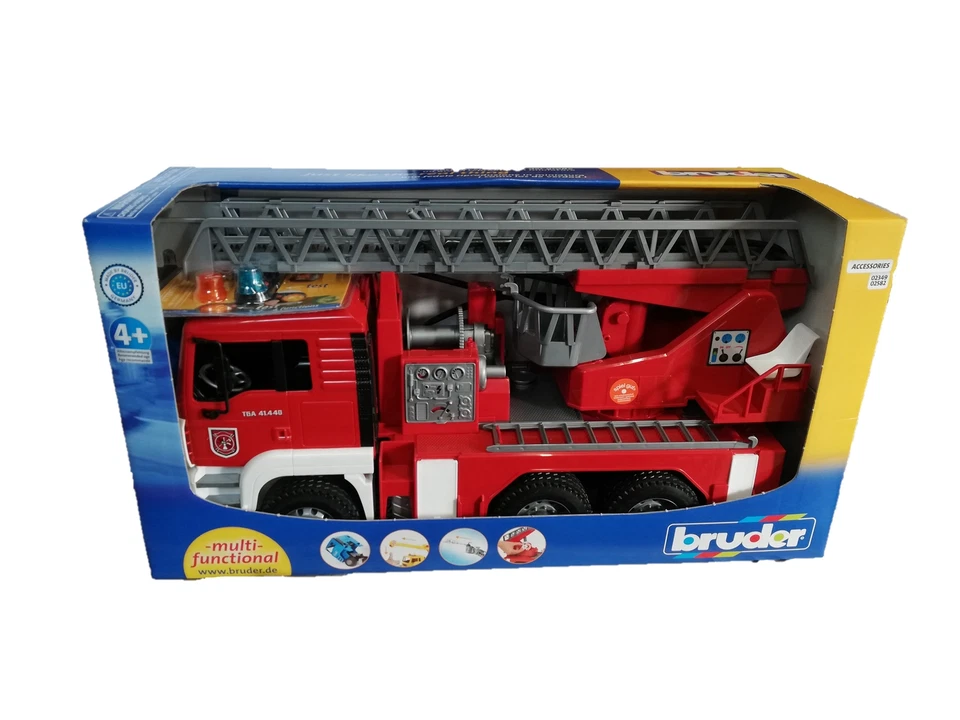 Camion Giocattolo Bruder Autopompa Pompieri Man con Luci e Suoni 2771