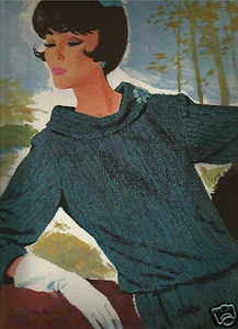 Pubblicità moda pendleton illustrata 2 pagine Ted Rand anni 60 1964 - Foto 1 di 2