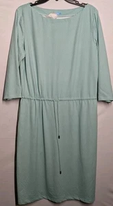 J. McLaughlin Kleid Damen XL Blau Glas Aqua Marianne 👗Neu mit Etikett - Bild 1 von 8