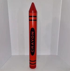 Crayola Crayon Coin Bank 1988 rosso 23" alto USA di Ralphco - Foto 1 di 12