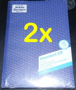 2x AVERY Zweckform Kassenbuch 426 Steuerschiene 300 EDV 100 Blatt A4 - Bild 1 von 1