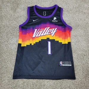 Camiseta deportiva Nike NBA Swingman para hombre 44 negra The Valley Phoenix Suns Devin Booker #1 - Imagen 1 de 7