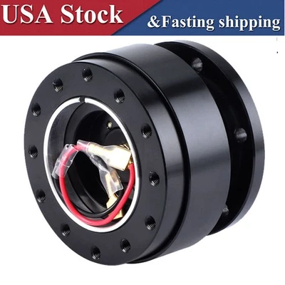 Aluminum Universal Steering Wheel Ball Quick Release Hub Adapter Snap Off Kit - Image 1 of 4