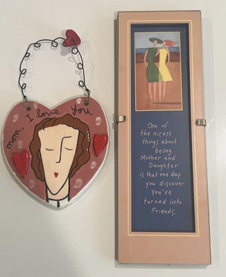 De hija a madre haciéndose amigos placa mamá te amo percha de cerámica Foto 1 de 4