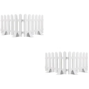 2 PCS Yard Fence Toddler Baby Plastic Garden Short Fencing for Border Barrier - Bild 1 von 12