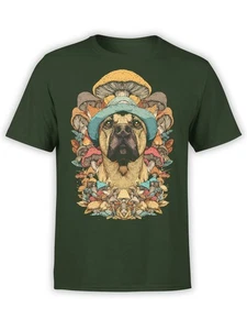 FANTUCCI Shroom Patrol T-Shirt | Psychedelic Dog Tee for Nature Geeks | Unisex - Picture 1 of 5