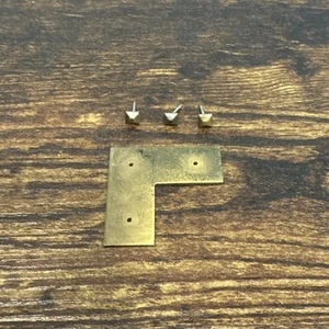 Drexel Campaigner Dresser Corner Brass Trim Piece Vintage Mid Century MCM - Picture 1 of 8