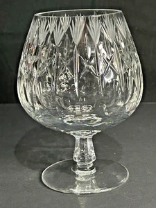 BRANDY SNIFTER CRISTAL DE CORTE TRANSPARENTE PESADO 5” HERMOSO EXCELENTE - Imagen 1 de 7