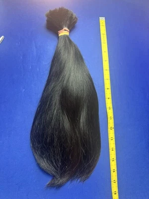 "Cola de caballo cabello humano 1499, cabello virgen real 17"" 120 g" Foto 1 de 4