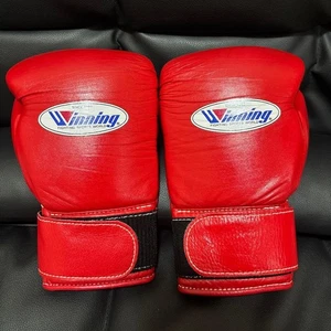 Winning Boxing Gloves MS-200B 8oz Professional Type Red JAPAN Used - Picture 1 of 4