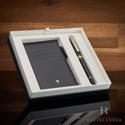 Montblanc Meisterstück Classique Modell 163 Rollerball & Kartenetui Set 130449 - Bild 1 von 4