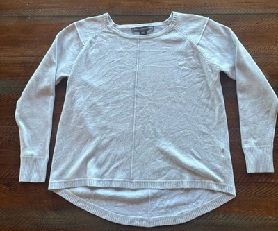 French Connection 女式冬季白色毛衣套衫罗纹针织丙烯酸尼龙 — 第 1/4 张图片