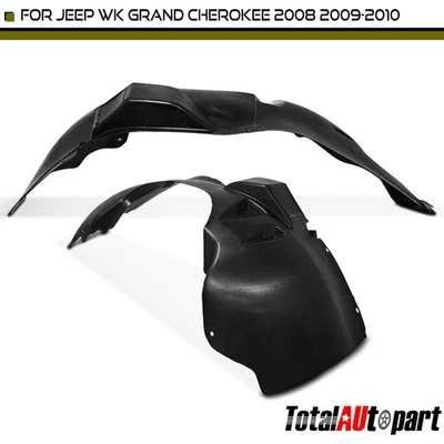 2x Forros de guardabarros interiores protector contra salpicaduras para Jeep WK Grand Cherokee 2008-2010 delantero Foto 1 de 4