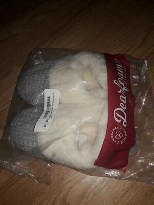 Zapatillas zueco de punto Dearfoams Fairisle piel sintética talla pequeña 5/6 precio de venta sugerido por el fabricante 32 USD Foto 1 de 4