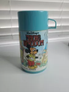 Walt Disney's Thermos Bottiglia Regno Magico Topolino Vintage Aladdin 1979 CE - Foto 1 di 9