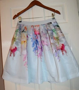 TED BAKER 2/ 10 BEAUTIFUL THYRA HANGING GARDEN FULL FLORAL FIT & FLARE SKIRT - Picture 1 of 11