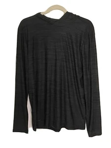 Nike Dri-fit Womens Sz MED Dark Gray Pullover Hooded Running Athletic Activewear - Picture 1 of 9