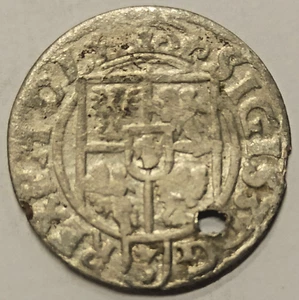 Moneda POLTORAK Polker 1/24 thaler PLATA 1622 3/2 GROSCH Polonia Segismundo Vasa - Imagen 1 de 4