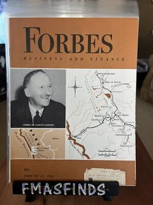 L1 Feb 15 1956 FORBES Business & Finance Magazine KOENIG - Bild 1 von 2