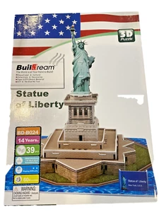 Statue Of Liberty 3D Puzzle -New Plastic Sealed. 39 Pc. BDB024 8” Tall Assembled - Picture 1 of 7