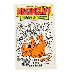 "Heathcliff Spins A Yarn" By Geo Gately-Comic Style Vintage Book-GUC - Picture 1 of 5