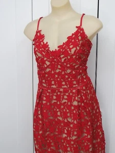 City Chic Scarlet 'SO Fancy' Lace Dress sz S 16 - Picture 1 of 10
