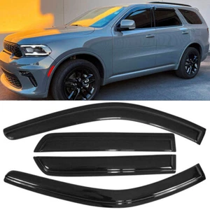 For 11-24 Dodge Durango Window Visor Vent Sun Rain Deflector Guard 4PCS Set - Picture 1 of 8