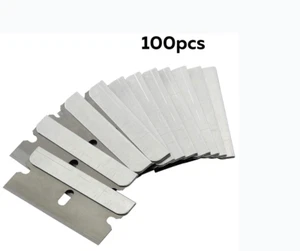 100pc Razor Blades Single Edge Extra Sharp Heat Treated Safety Knife Shaving - Picture 1 of 2