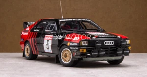 Sunstar 1/18 Audi Quattro A2 WRC 1986 Diecast Model Car Black red toys Gifts - Picture 1 of 13