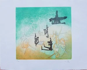 Roberto Sebastian Matta - Acquaforte acquatinta originale numerata e firmata - Foto 1 di 5