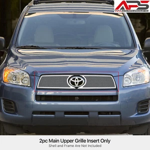 For 2009-2012 Toyota RAV4 Main Upper Stainless Steel Chrome Mesh Grille Insert - Picture 1 of 4