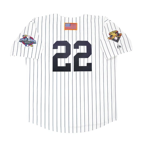 Roger Clemens 2001 New Yankees World Series Home White Jersey Men's(S-3XL) Cover