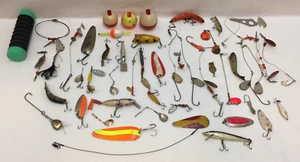 Ganchos de aparejo de pesca vintage para líderes aparejos amigos hilanderos bobbers 51 piezas - Imagen 1 de 7