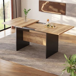 Esstisch Teleskoptisch, Tisch, Küchentisch, ausziehbarer, 140-180×80×75 cm Groß - Bild 1 von 10