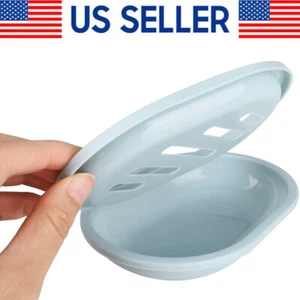Contenedor autodrenaje soporte para jaboneros estuche baño ducha cesta caja de almacenamiento - Imagen 1 de 9