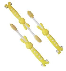 3 Pcs Soft Bristles Toothbrush Toddlers Little Children Kids Suction Cups - Picture 1 of 1