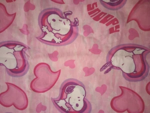 snoopy hearts fun fabric length character piece 17 x 14 inch - Picture 1 of 2