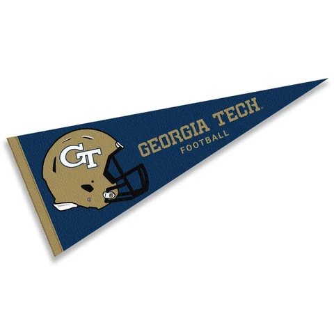 Georgia Tech 12 in X 30 in Football Helmet Pennant Cover