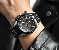 LIGE Mens Watches Brand Luxury Silicone Strap Waterproof Sport Quartz Watch Men