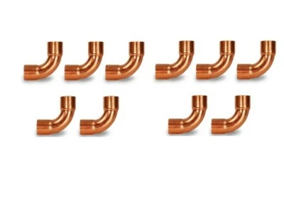 AIRSTAR 7/8" HVAC Copper Long Radius 90 , W02734 / C242-0100 , Pack of (10)